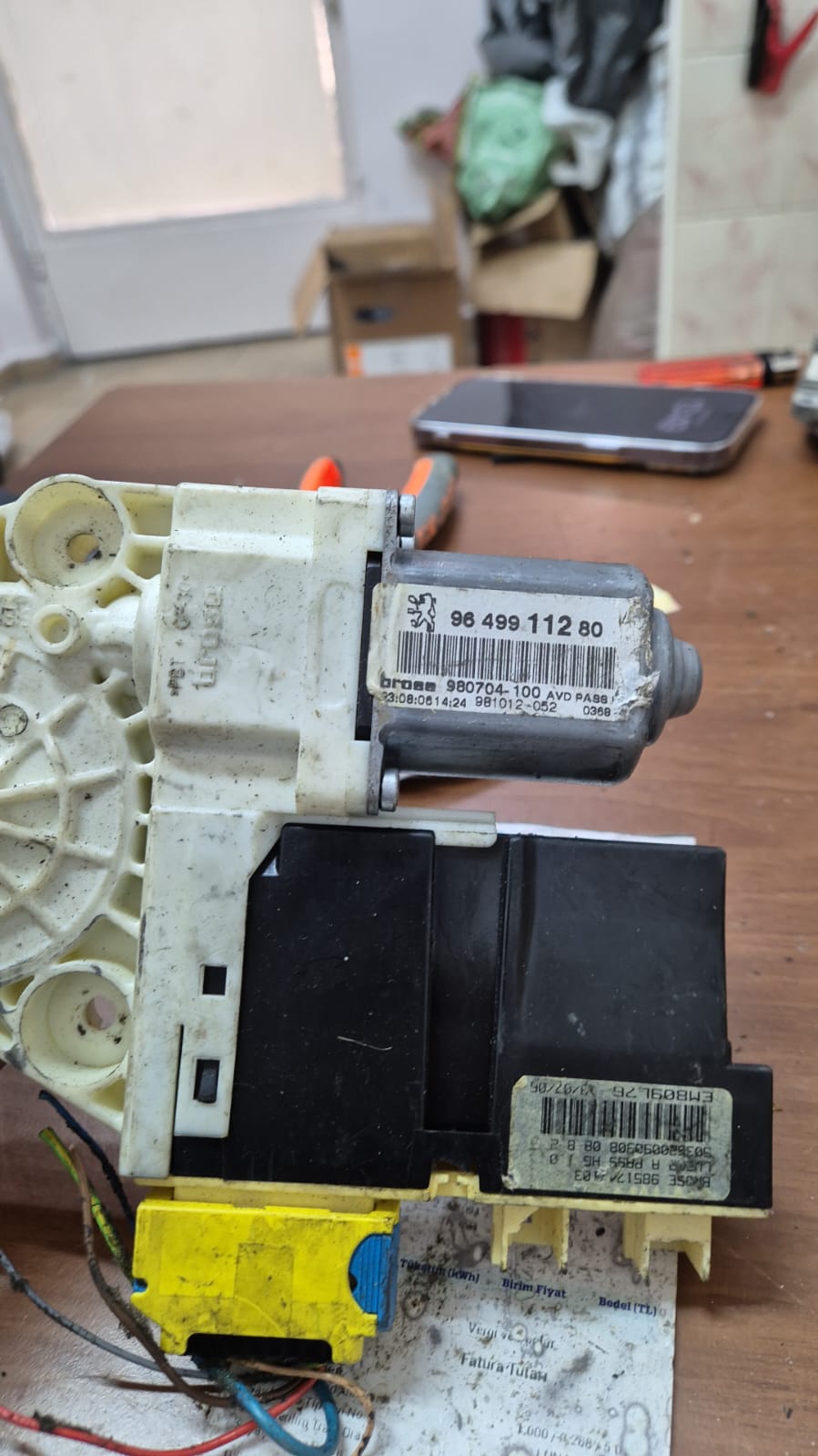 Sağ Ön Cam Motoru Peugeot 307 9649911280